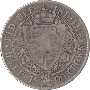 1900 HALFCROWN ( FINE ) - Halfcrown - Cambridgeshire Coins