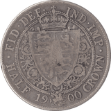 1900 HALFCROWN ( FINE ) - Halfcrown - Cambridgeshire Coins