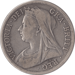 1900 HALFCROWN ( FINE ) - Halfcrown - Cambridgeshire Coins