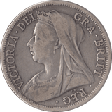 1900 HALFCROWN ( FINE ) - Halfcrown - Cambridgeshire Coins