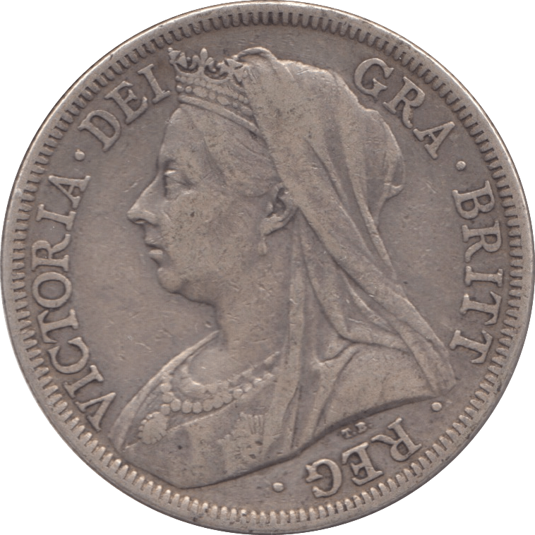 1900 HALFCROWN ( GF ) - Halfcrown - Cambridgeshire Coins