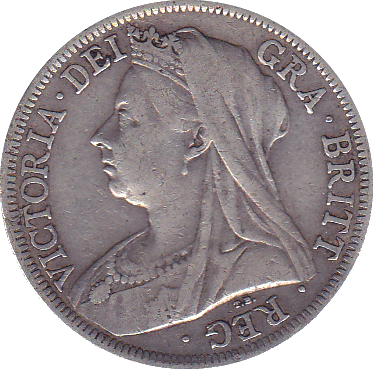 1900 HALFCROWN ( GF ) - Halfcrown - Cambridgeshire Coins