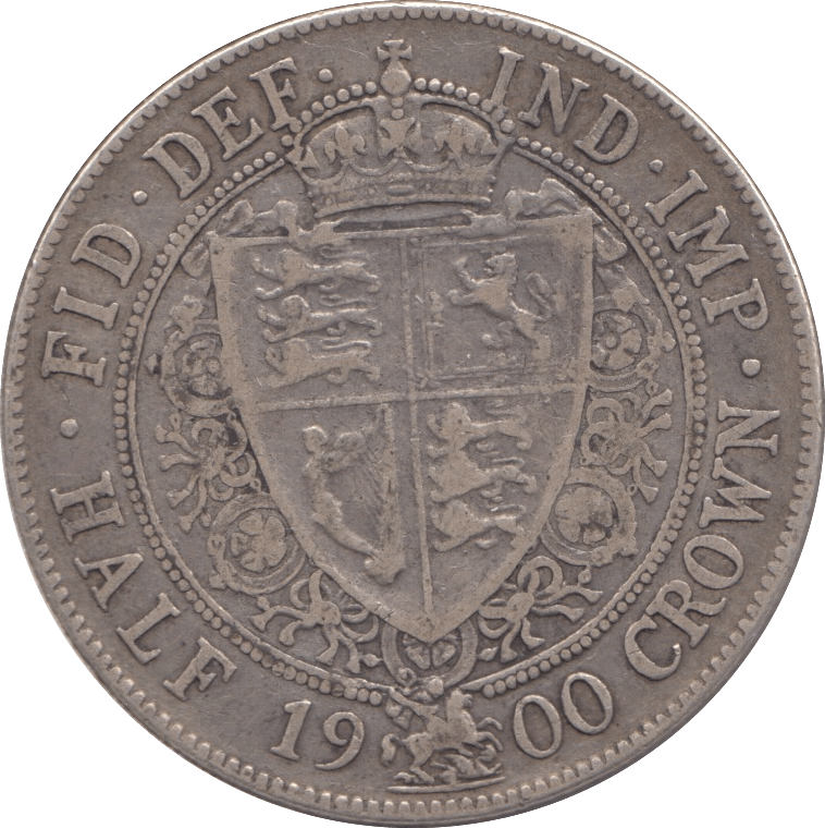 1900 HALFCROWN ( GF ) - Halfcrown - Cambridgeshire Coins