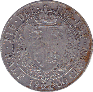 1900 HALFCROWN ( GF ) - Halfcrown - Cambridgeshire Coins
