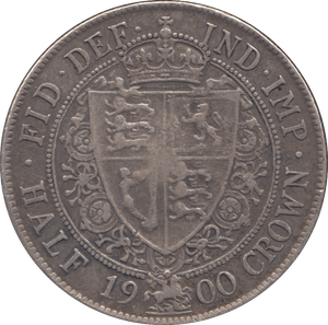 1900 HALFCROWN ( GVF ) - Halfcrown - Cambridgeshire Coins