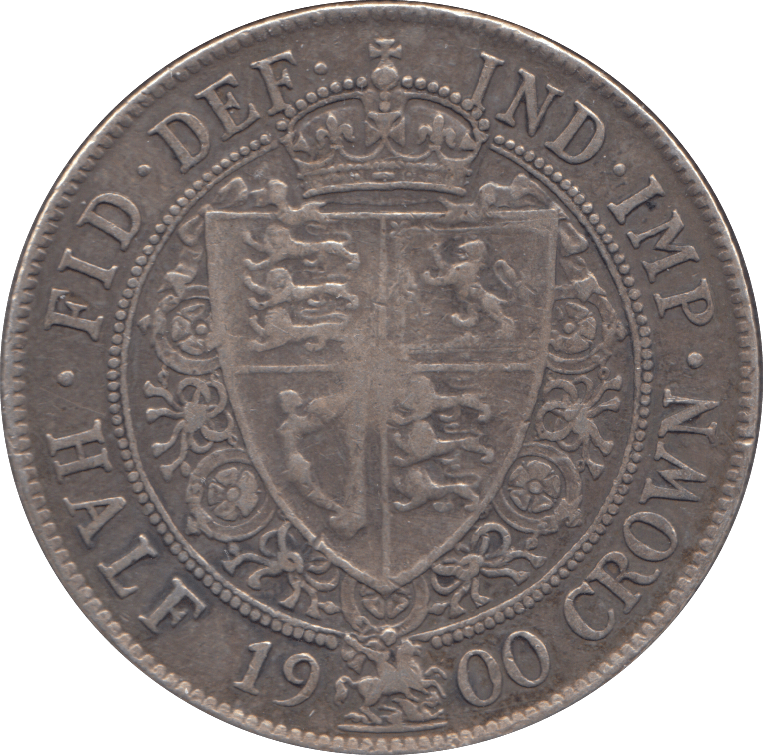1900 HALFCROWN ( GVF ) - Halfcrown - Cambridgeshire Coins