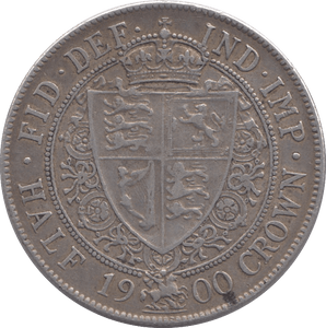 1900 HALFCROWN ( GVF ) - Halfcrown - Cambridgeshire Coins