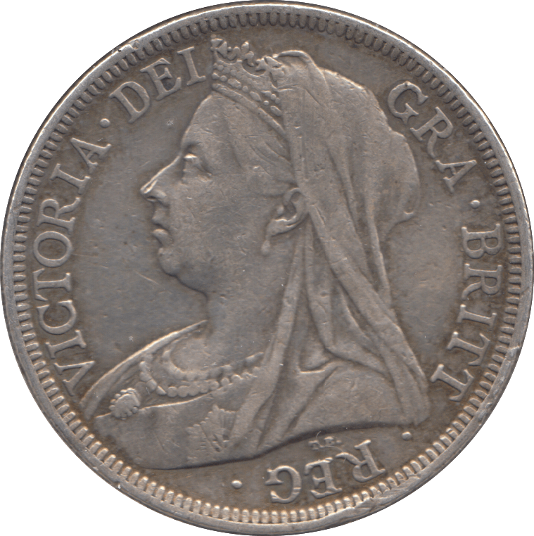 1900 HALFCROWN ( GVF ) - Halfcrown - Cambridgeshire Coins
