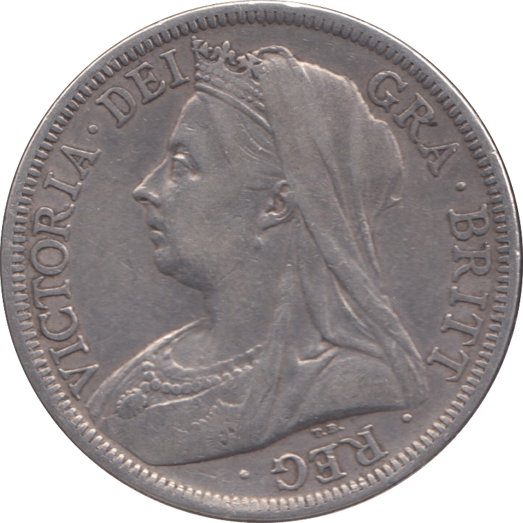 1900 HALFCROWN ( VF ) 4 - Halfcrown - Cambridgeshire Coins