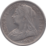 1900 HALFCROWN ( VF ) 4 - Halfcrown - Cambridgeshire Coins