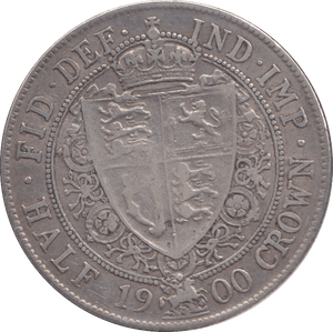 1900 HALFCROWN ( VF ) 4 - Halfcrown - Cambridgeshire Coins