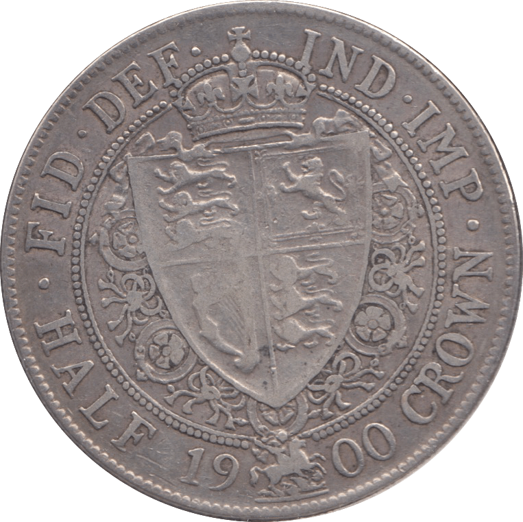 1900 HALFCROWN ( VF ) 4 - Halfcrown - Cambridgeshire Coins