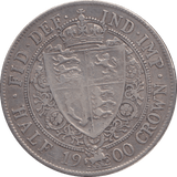 1900 HALFCROWN ( VF ) 4 - Halfcrown - Cambridgeshire Coins