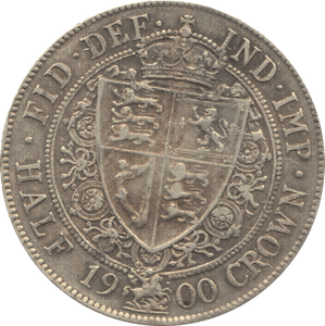 1900 HALFCROWN ( VF ) 7 - Halfcrown - Cambridgeshire Coins