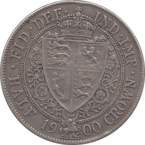 1900 HALFCROWN ( VF ) - Halfcrown - Cambridgeshire Coins