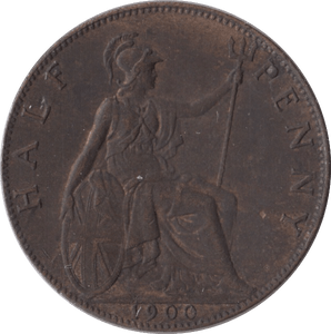 1900 HALFPENNY ( EF ) - Halfpenny - Cambridgeshire Coins
