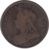 1900 HALFPENNY ( F ) 3 - Halfpenny - Cambridgeshire Coins