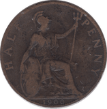 1900 HALFPENNY ( F ) 3 - Halfpenny - Cambridgeshire Coins