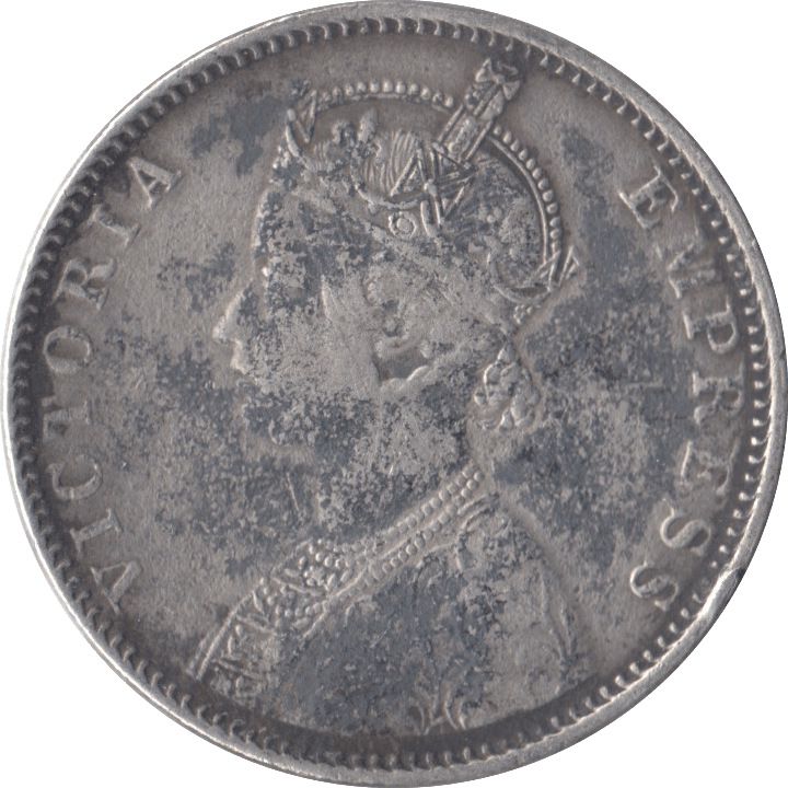 1900 INDIAN SILVER ONE RUPEE - SILVER WORLD COINS - Cambridgeshire Coins