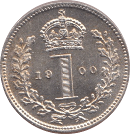 1900 MAUNDY ONE PENNY ( BU ) - Maundy Coins - Cambridgeshire Coins