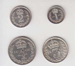 1900 MAUNDY SET VICTORIA - Maundy Set - Cambridgeshire Coins