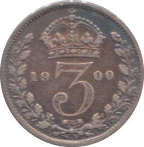 1900 MAUNDY THREEPENCE ( GF ) - Maundy Coins - Cambridgeshire Coins