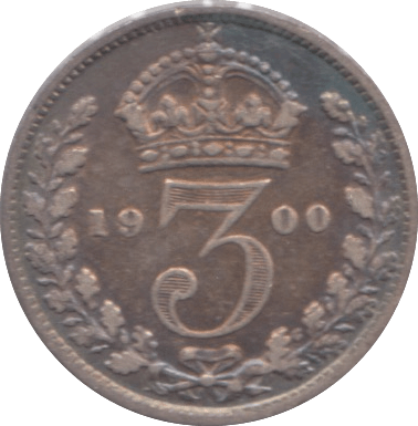 1900 MAUNDY THREEPENCE ( GF ) - Maundy Coins - Cambridgeshire Coins