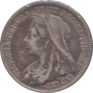 1900 MAUNDY THREEPENCE ( GF ) - Maundy Coins - Cambridgeshire Coins