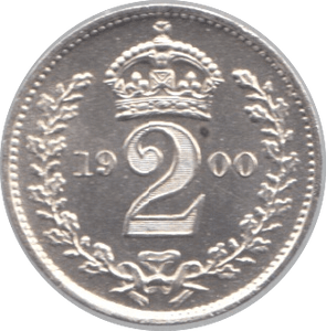 1900 MAUNDY TWOPENCE ( BU ) - Maundy Coins - Cambridgeshire Coins