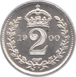 1900 MAUNDY TWOPENCE ( BU ) - Maundy Coins - Cambridgeshire Coins