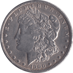 1900 MORGAN DOLLAR USA NEW ORLEANS MINT - SILVER WORLD COINS - Cambridgeshire Coins