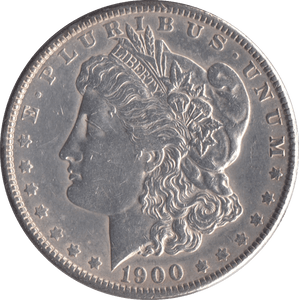 1900 MORGAN DOLLAR USA PHILADELPHIA MINT - SILVER WORLD COINS - Cambridgeshire Coins
