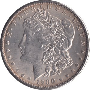 1900 MORGAN DOLLAR USA PHILADELPHIA MINT - SILVER WORLD COINS - Cambridgeshire Coins