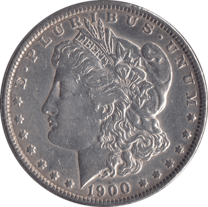 1900 MORGAN DOLLAR USA PHILADELPHIA MINT - SILVER WORLD COINS - Cambridgeshire Coins