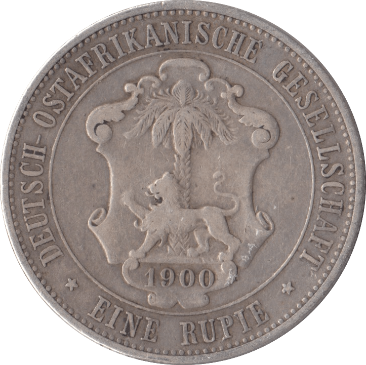 German Ruppee 1900 ONE RUPEE GERMAN EAST AFRICA WORLD COINS Cambridgeshire Coins ...