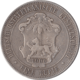 1900 ONE RUPEE GERMAN EAST AFRICA - WORLD COINS - Cambridgeshire Coins