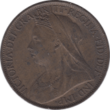1900 PENNY 1 ( EF ) 6 - Penny - Cambridgeshire Coins