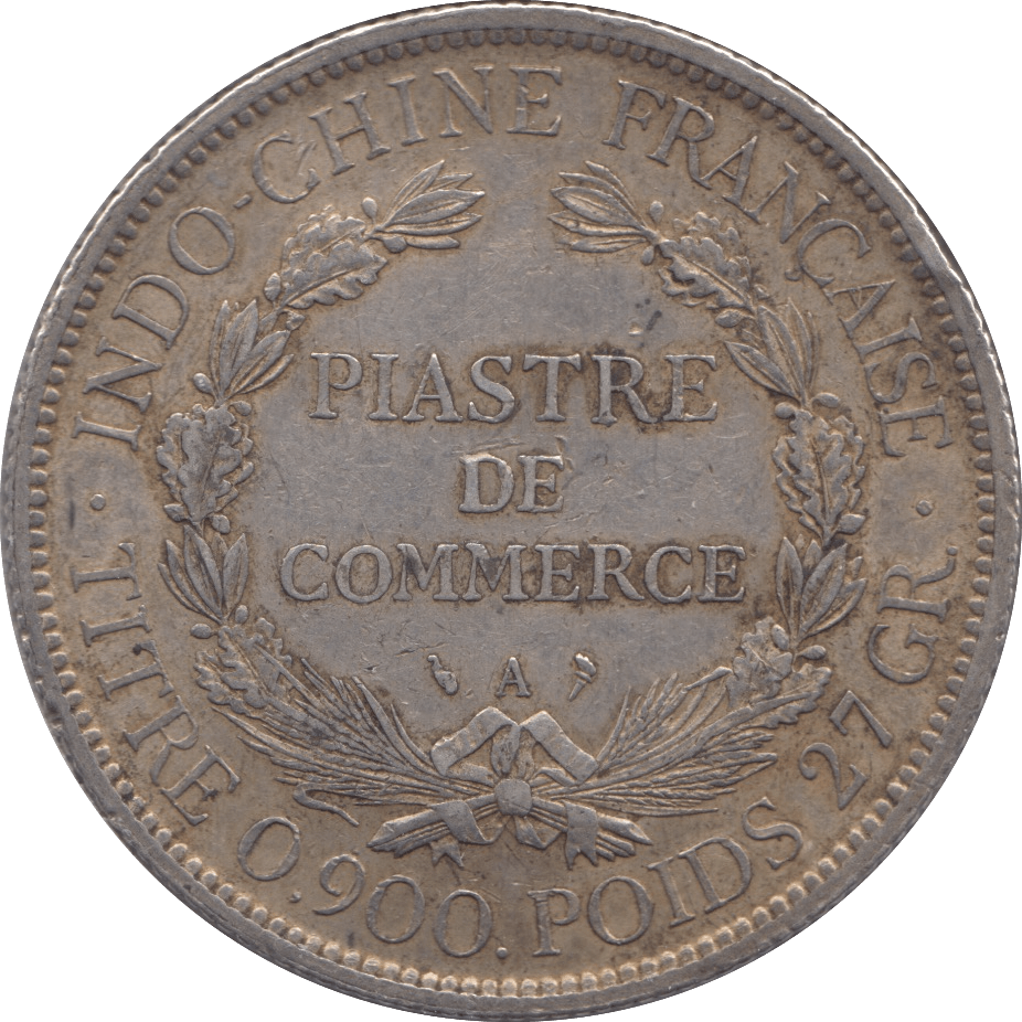 1900 SILVER 1 PIASTRES FRENCH INDO CHINA - SILVER WORLD COINS - Cambridgeshire Coins