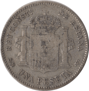 1900 SILVER 2 PESETAS SPAIN - SILVER WORLD COINS - Cambridgeshire Coins