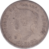 1900 SILVER 5 CENT CANADA - SILVER WORLD COINS - Cambridgeshire Coins