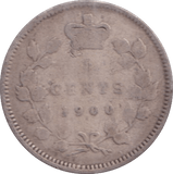 1900 SILVER 5 CENT CANADA - SILVER WORLD COINS - Cambridgeshire Coins
