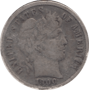 1900 SILVER DIME USA - SILVER WORLD COINS - Cambridgeshire Coins