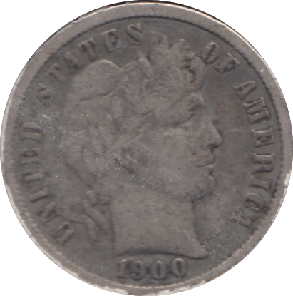 1900 SILVER DIME USA - SILVER WORLD COINS - Cambridgeshire Coins