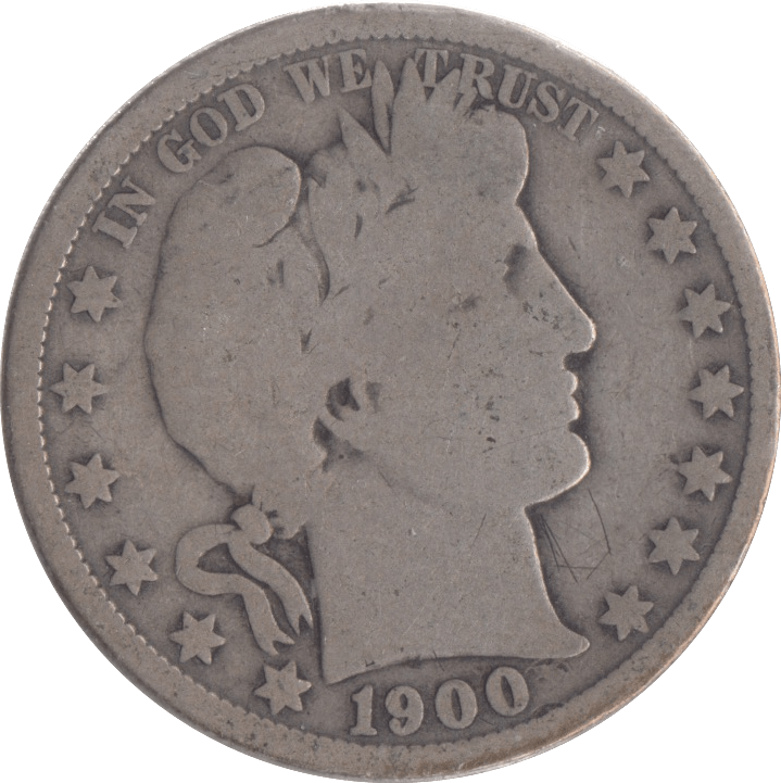 1900 SILVER HALF DOLLAR USA - SILVER WORLD COINS - Cambridgeshire Coins