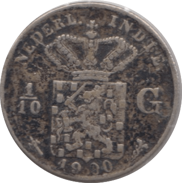 1900 SILVER NETHERLANDS 1/10 GULDEN - SILVER WORLD COINS - Cambridgeshire Coins