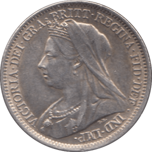 1900 SIXPENCE ( EF ) - Sixpence - Cambridgeshire Coins