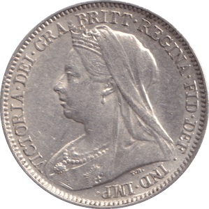 1900 SIXPENCE ( EF ) - Sixpence - Cambridgeshire Coins