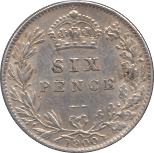 1900 SIXPENCE ( EF ) - Sixpence - Cambridgeshire Coins