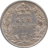 1900 SIXPENCE ( EF ) - Sixpence - Cambridgeshire Coins