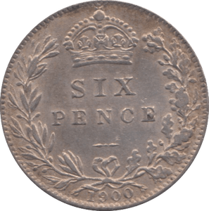 1900 SIXPENCE ( EF ) - Sixpence - Cambridgeshire Coins